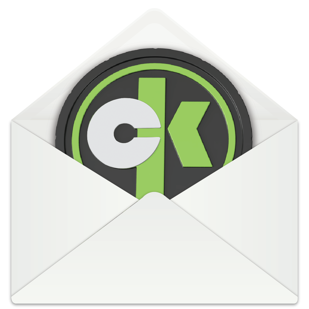 Image showing the KAN canister sliding into an envelope
