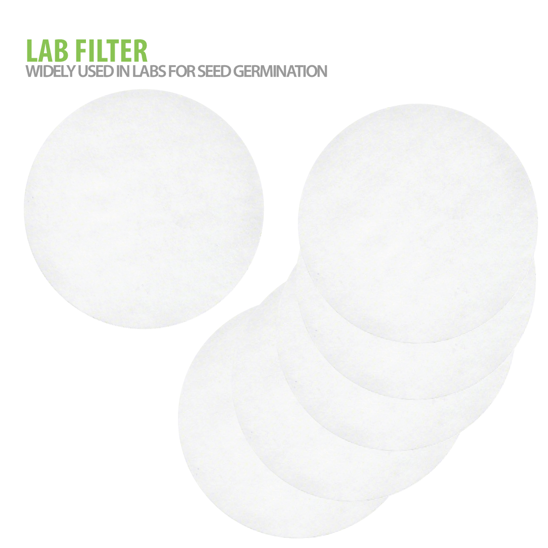 Product Image shows 6 pieces of our high-quality lab filter papers used for seed germination
