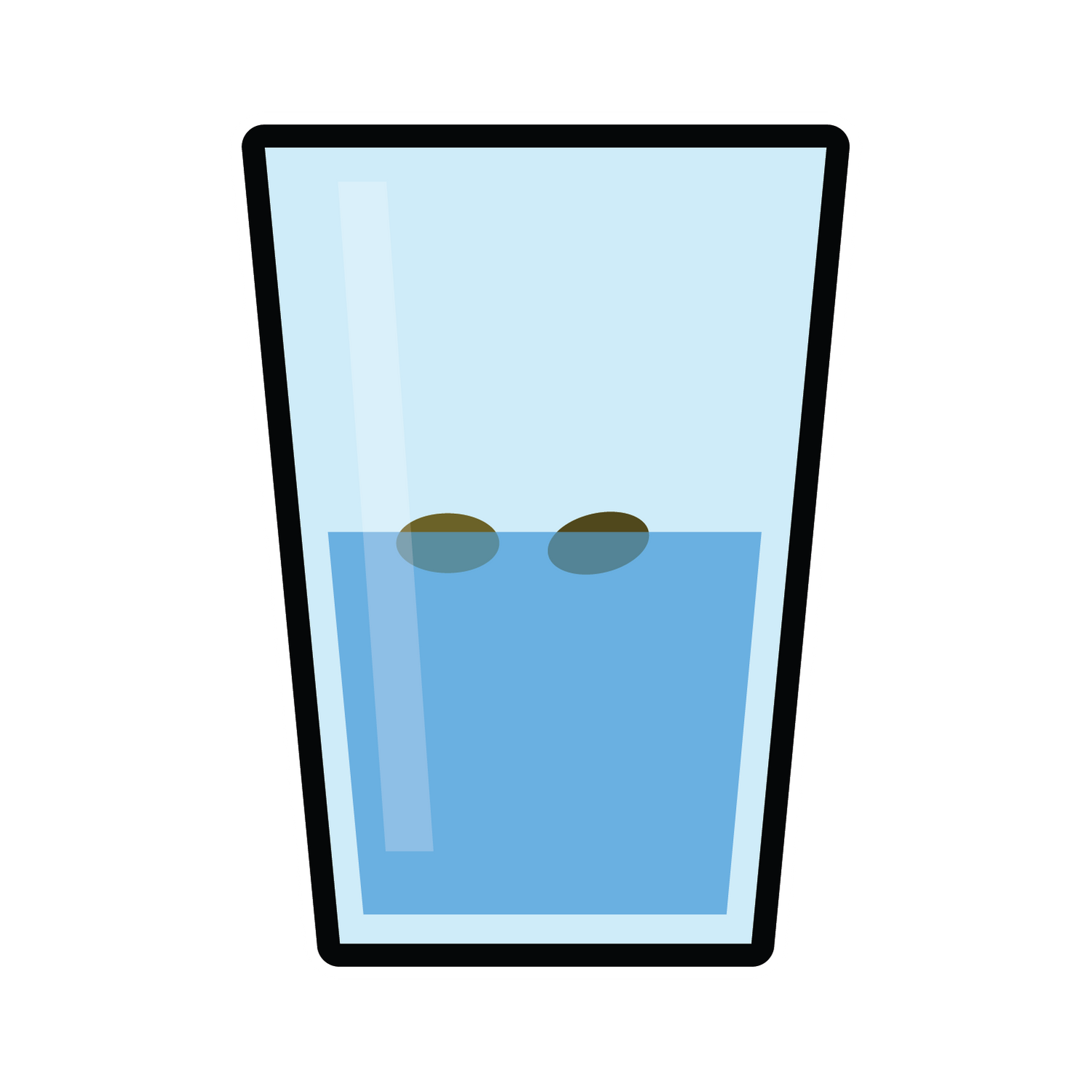 Image showing a jar half-filled with water, used for soaking seeds.