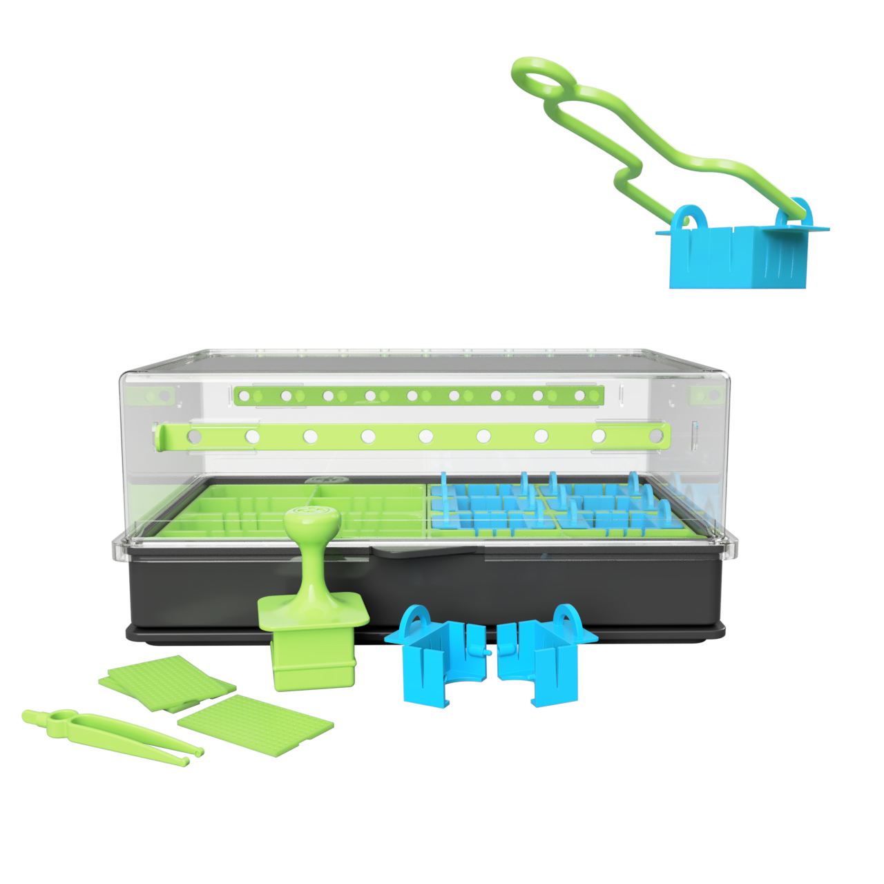 Product images show a side view of our upcoming TRa version alongside our upcoming split-pots, removal tool, and block press.